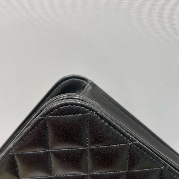 CHANEL Vintage Full Flap WOC Gold Hardware Black Lamp Leather - Picture 7 of 16